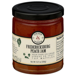 Fischer & Weiser - Jam Peach Fredericksburg 10.9 Oz - Pack Of 6