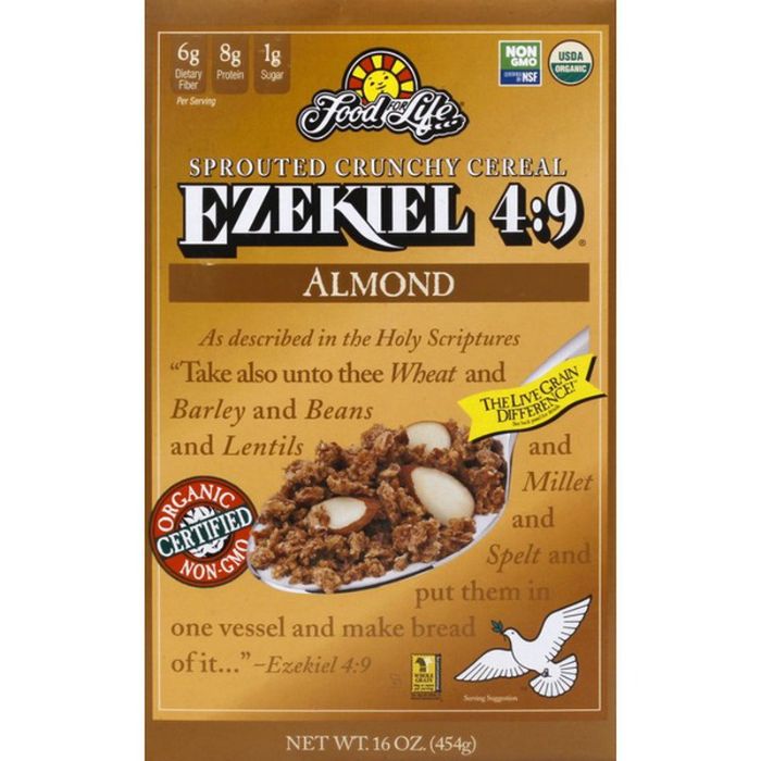 Food For Life - Cereal Ezekiel 4:9 Almond Organic, 16 oz | Pack of 3