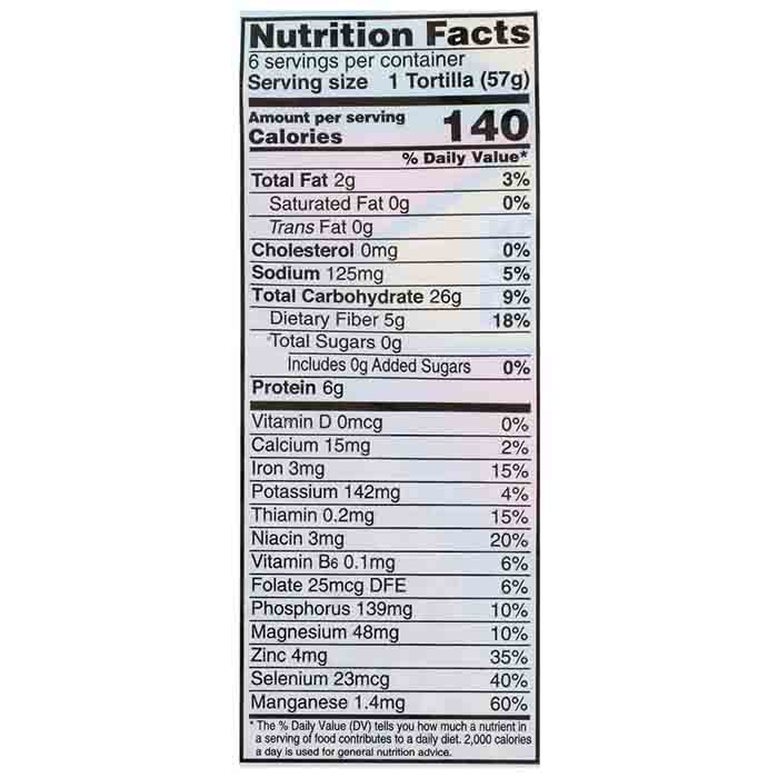 Food For Life - Tortilla Ezekiel Sprouted Grain Organic - back