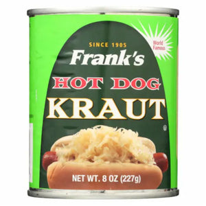 Franks - Sauerkraut Hot Dog, 8 oz | Pack of 12