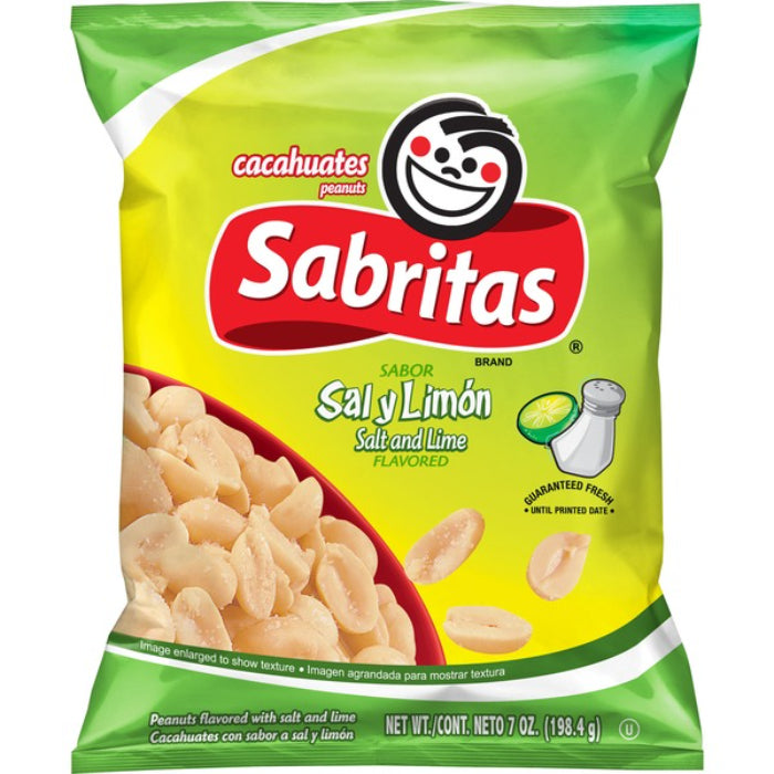 Gamesa - Sabritas Peanuts Salt & Lime, 7 Oz | Pack of 12