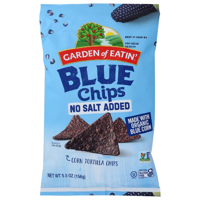 Garden of Eatin' - Chip Tortilla No Salt, 5.5 Oz | Pack of 12