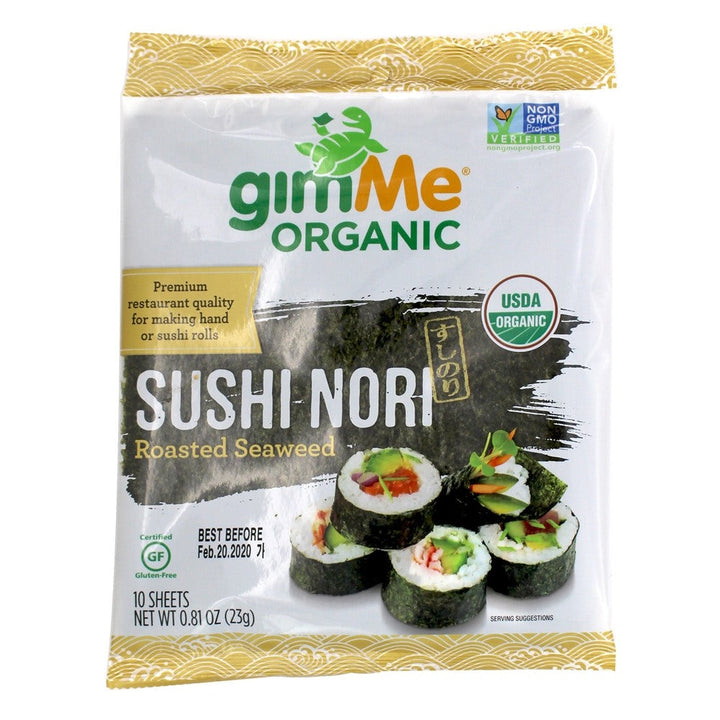 Gimme - Seaweed Nori Wrap, Organic, 0.81 oz | Pack of 12