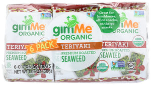 Gimme - Seaweed Roasted Teriyaki 6-Pack, 1.05 oz | Pack of 8