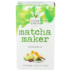 Good Earth - Matcha Maker Tea, 18 Bags | Pack of 6