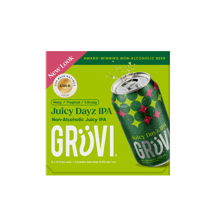 Grüvi - Non-Alcoholic Juicy IPA, 6pk