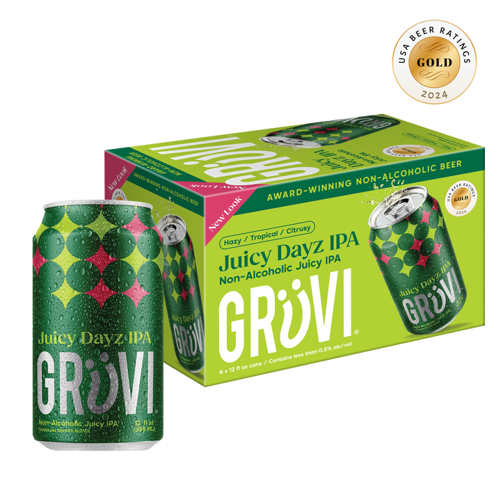 Grüvi - Non-Alcoholic Juicy IPA, 6pk