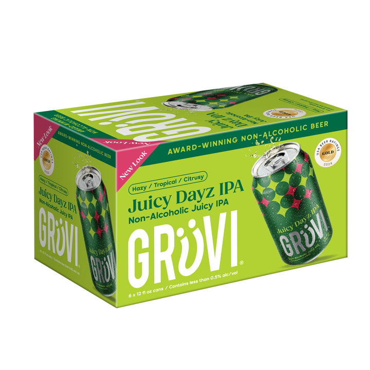 Grüvi - Non-Alcoholic Juicy IPA, 6pk