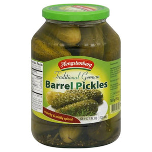Hengstenberg - Pickle Gherkin Barrel Large, 57.5 Oz | Pack of 6