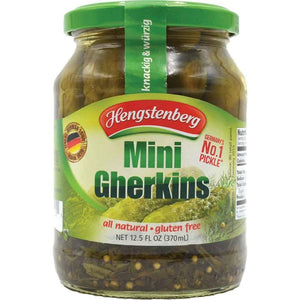 Hengstenberg - Pickle Gherkins Mini, 12.5 Oz | Pack of 12