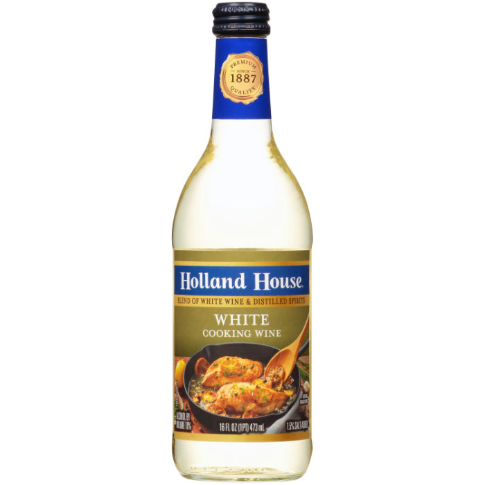 Holland House - Cook Wine White, 16 oz | Pack of 6