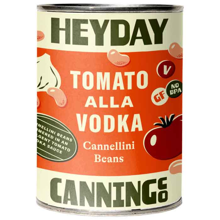 Heyday Canning Co - Cannellini Beans Tomato Alla Vodka, 15oz  Pack of 12