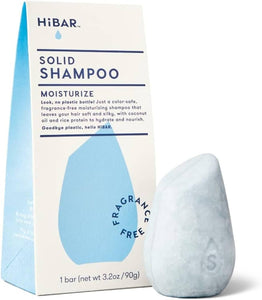 HiBAR - Fragrance‑Free Moisturize Shampoo Bar, 3.2 Oz