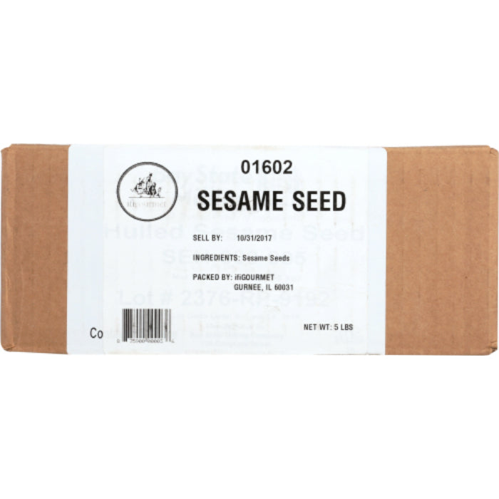 IFI GOURMET - SEED SESAME WHITE HULLED 5 LB - Pack of 1
