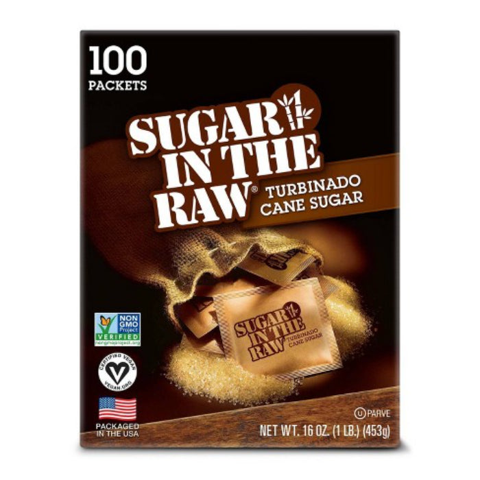 In The Raw - Sweetener Packets, 100 Count, 16 oz | Pack of 8