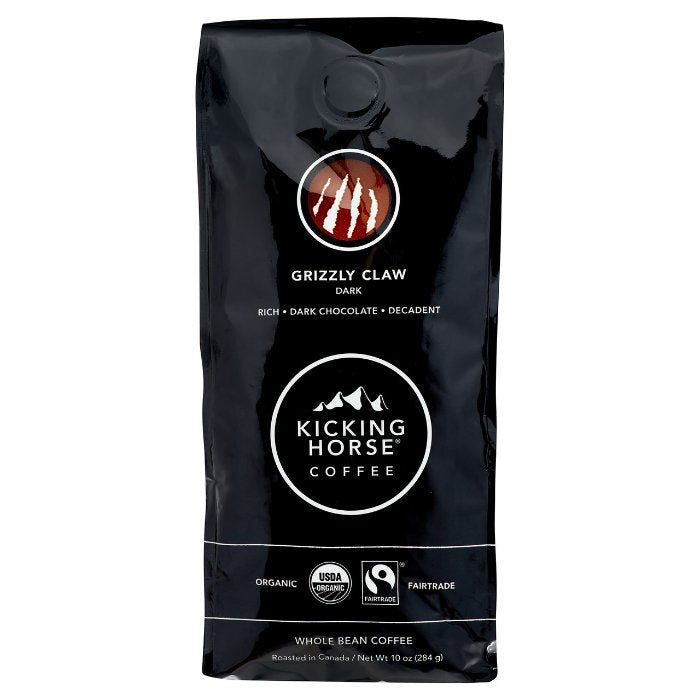 Kicking Horse - Coffee Grizzly Claw Dark Roast Bean 10 Oz - Pack Of 6