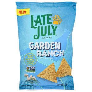 Late July - Garden Ranch Tortilla Chips, 7.8 Oz | Pack of 12
