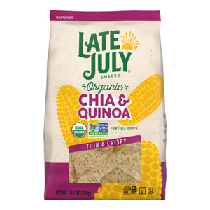 Late July - Tortilla Chips Chia & Quinoa, 10.1 Oz | Pack of 9