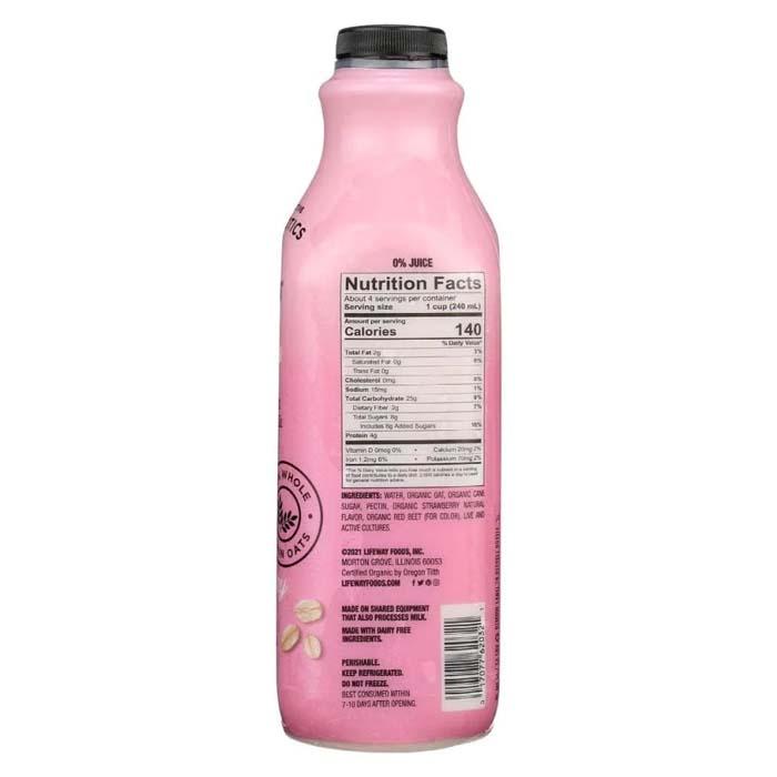Lifeway - Kefir Oat Strawberry Vanilla, 32 fo | Pack of 6