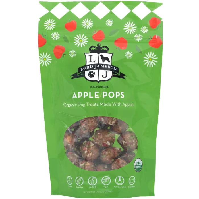 Lord Jameson - Organic Farm Stand Dog Treats, 6oz | Apple Pops