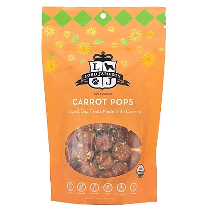 Lord Jameson - Organic Farm Stand Dog Treats, 6oz | Carrot Pops