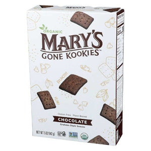 Mary's Gone Crackers - Cookies Graham-Style Chocolate, 5 Oz | Pack of 6