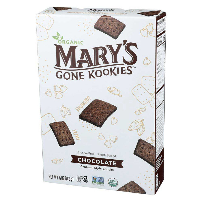 Mary's Gone Crackers - Cookies Graham-Style Chocolate, 5 Oz | Pack of 6
