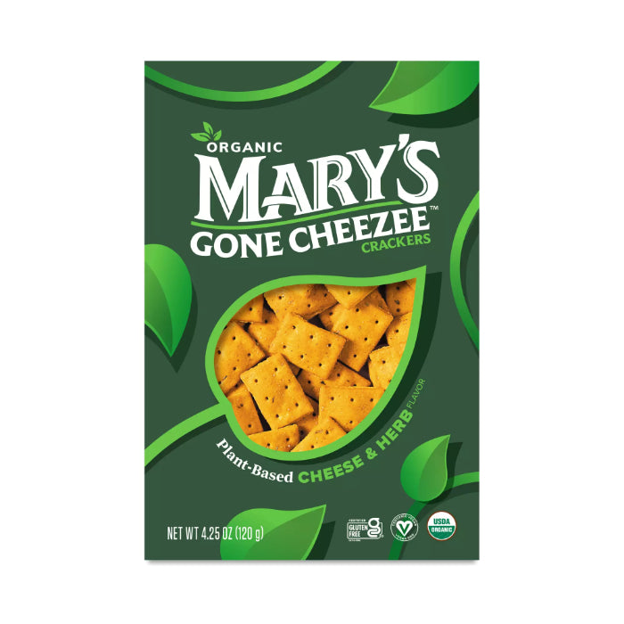Mary’s Gone Crackers - Cheese And Herb Crackers, 4.25 Oz | Pack of 6
