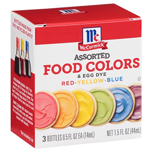 McCormick - Food Colors Assorted Kit, 1.5 oz | Pack of 8
