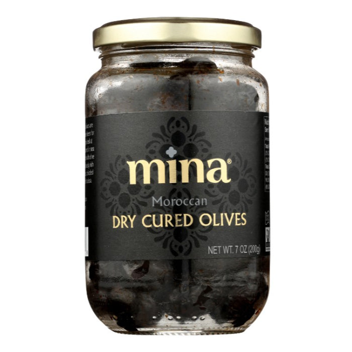 Mina - Olives Black Moroccan, 7 Oz | Pack of 6