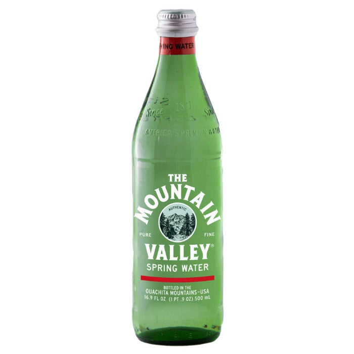 Mountain Valley - Water Spring Premium Glass, 0.5 L | Pack of 12
