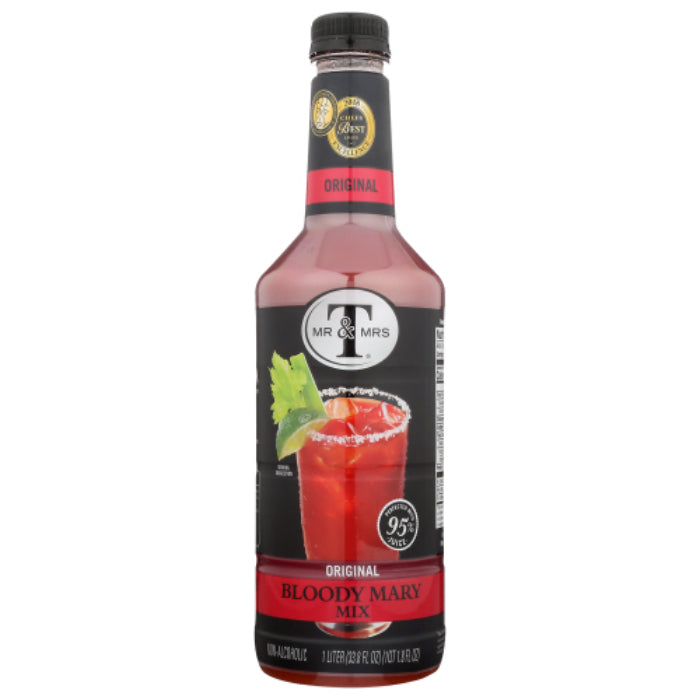 Mr & Mrs T - Mixer Bloody Mary, 33.8 Fl Oz | Pack of 6