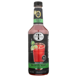 Mr & Mrs T - Mixer Bloody Mary Bold Spicy, 33.8 Fl Oz | Pack of 6