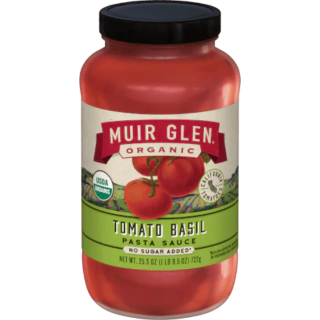 Muir Glen - Sauce Pasta Tomato Basil, 23.5 Oz | Pack of 12