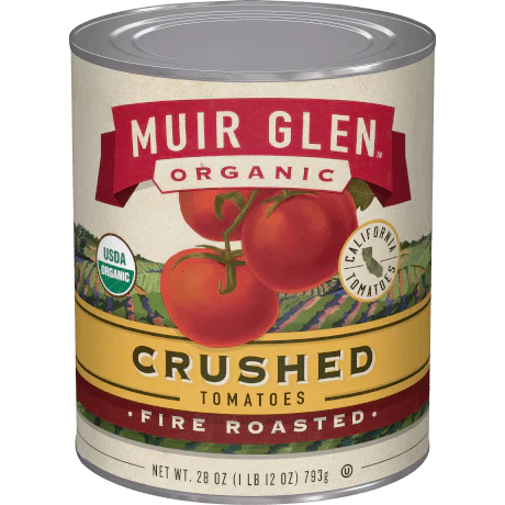 Muir Glen - Fire-Roasted Crushed Tomatoes, 28 Oz | Pack of 12
