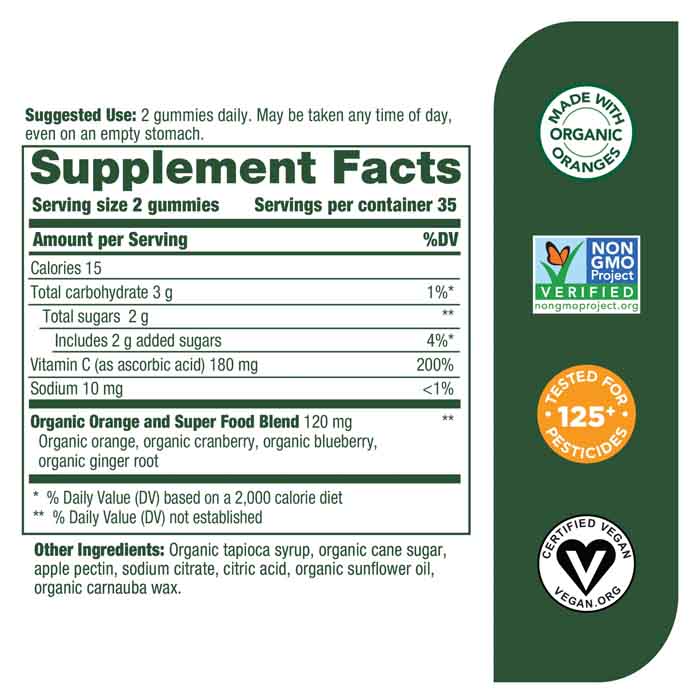 MegaFood - Gummies Vitamin C Defense, 70 pieces