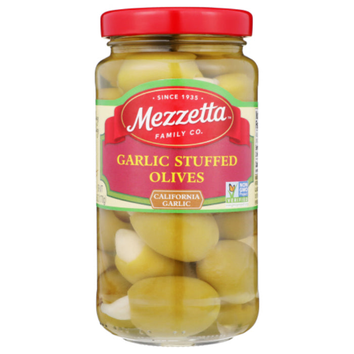 Mezzetta - Olive Garlic Stuffed, 6 Oz | Pack of 6