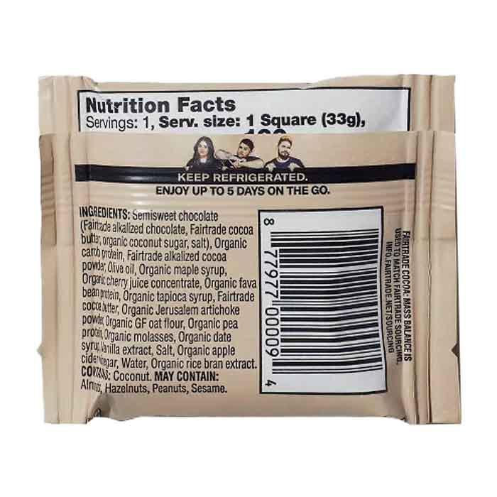 Mid-Day Squares - Bar Brownie Batter, 1.16 Oz (Pack of 12)