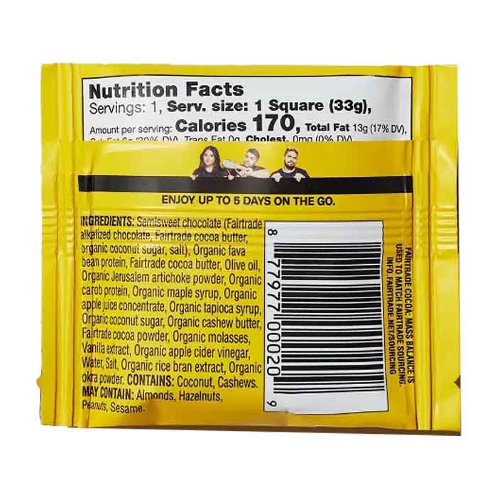 Mid-Day Squares - Bar Cookie Dough, 1.16 Oz - Pack of 12