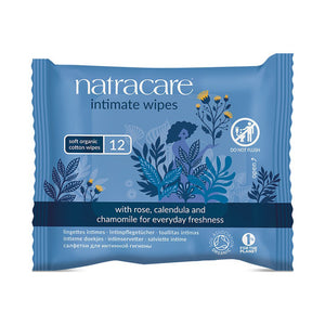 Natracare - Organic Cotton Intimate Wipes 12 Pc - Pack Of 1