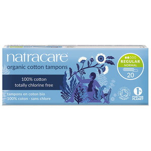 Natracare - Organic Tampons - 100% Cotton, 20pc
