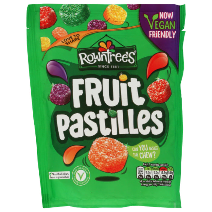 Rowntree's - Fruit Pastilles Pouch 5.4 Oz - Pack Of 10