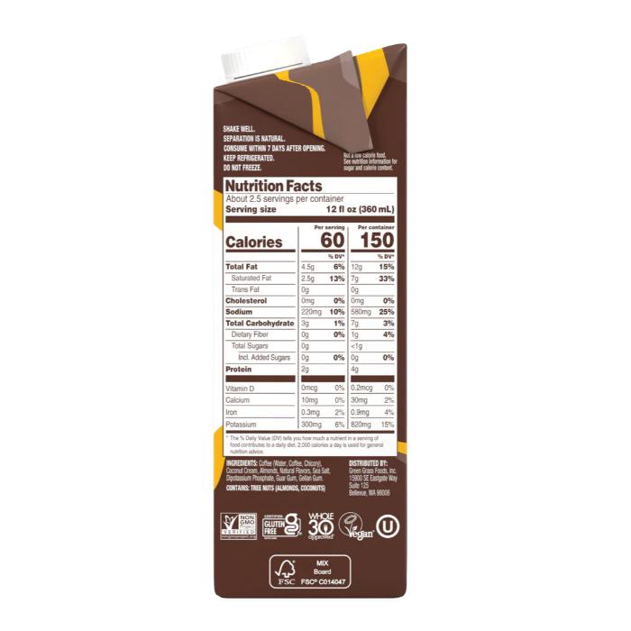 Nutpods - Creamy Cold Brew Coffee Classic, 32oz