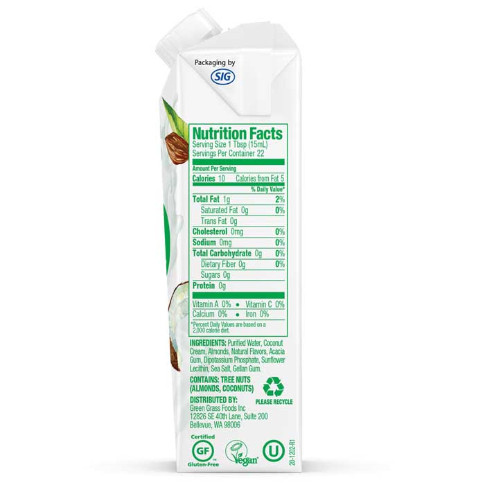 Nutpods - Dairy-Free Unsweetened Creamer French Vanilla 11.2 FO - Back