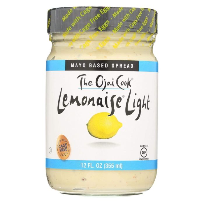 Ojai Cook - Lemonaise Light, 12 Oz | Pack of 6