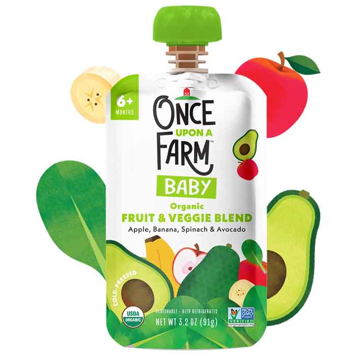 Once Upon A Far - Baby Food - Strawberry, 3.2fo (Pack of 8)