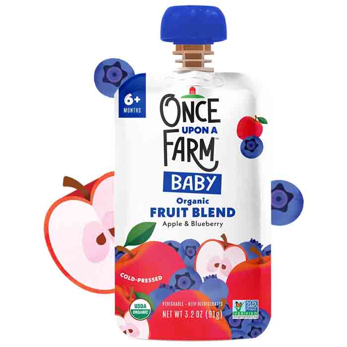 Once Upon A Far - Baby Food - Strawberry, 3.2fo (Pack of 8)
