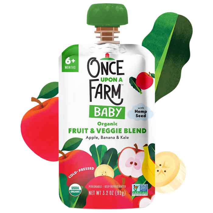 Once Upon A Far - Baby Food - Strawberry, 3.2fo (Pack of 8)