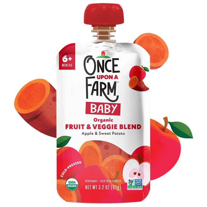 Once Upon A Far - Baby Food - Strawberry, 3.2fo (Pack of 8)