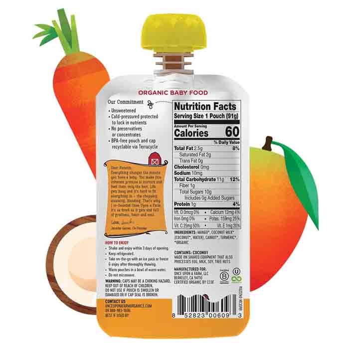 Once Upon A Far - Baby Food - Strawberry, 3.2fo (Pack of 8)